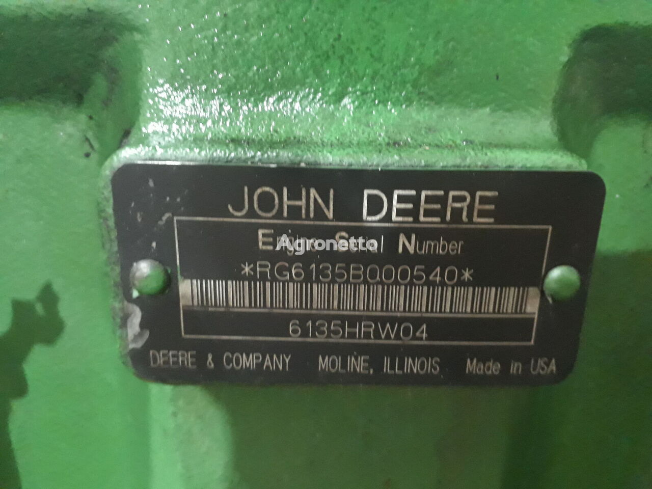 John Deere 13,5L,Dz114431, re519559, re522871,re518803,re535996, Dz114764, motor para tractor de ruedas - Agronetto