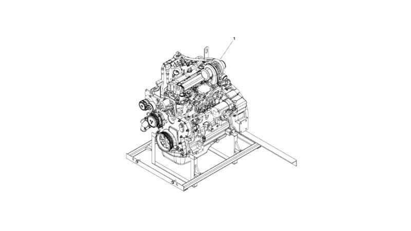 John Deere 9470RX RG40070 engine