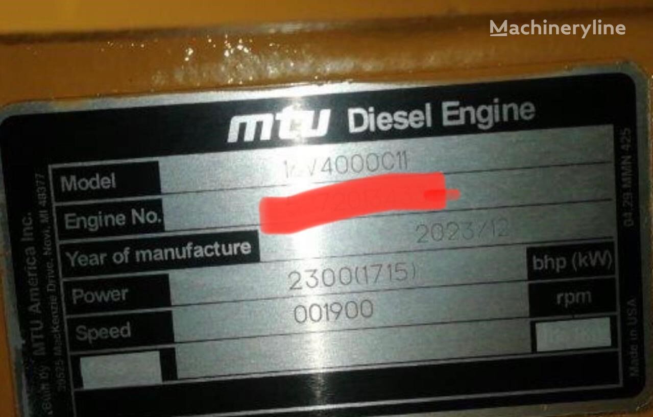 MTU 16V4000C11 engine