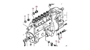 motor Massey Ferguson Peças da bomba injetora 3690 V836340160 para Massey Ferguson