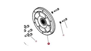 Massey Ferguson 5410 Tłumik Drgań 4306942M2 motor til Massey Ferguson