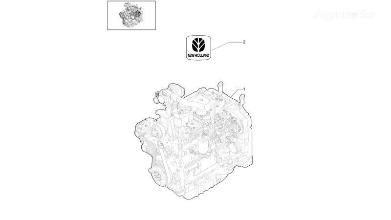 moteur pour tracteur à roues New Holland T6010