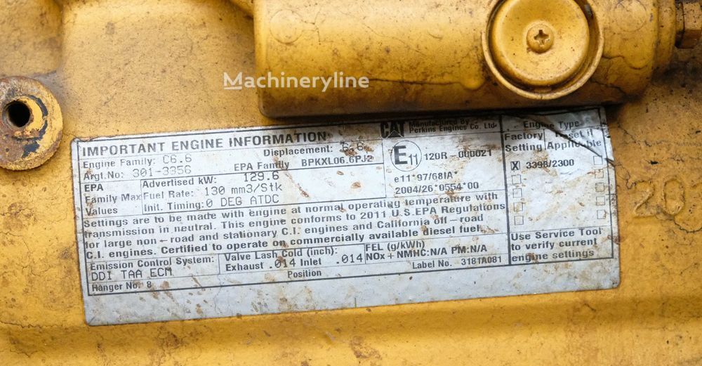 Perkins Caterpillar C 6.6 1106 all engine for construction equipment - Machineryline