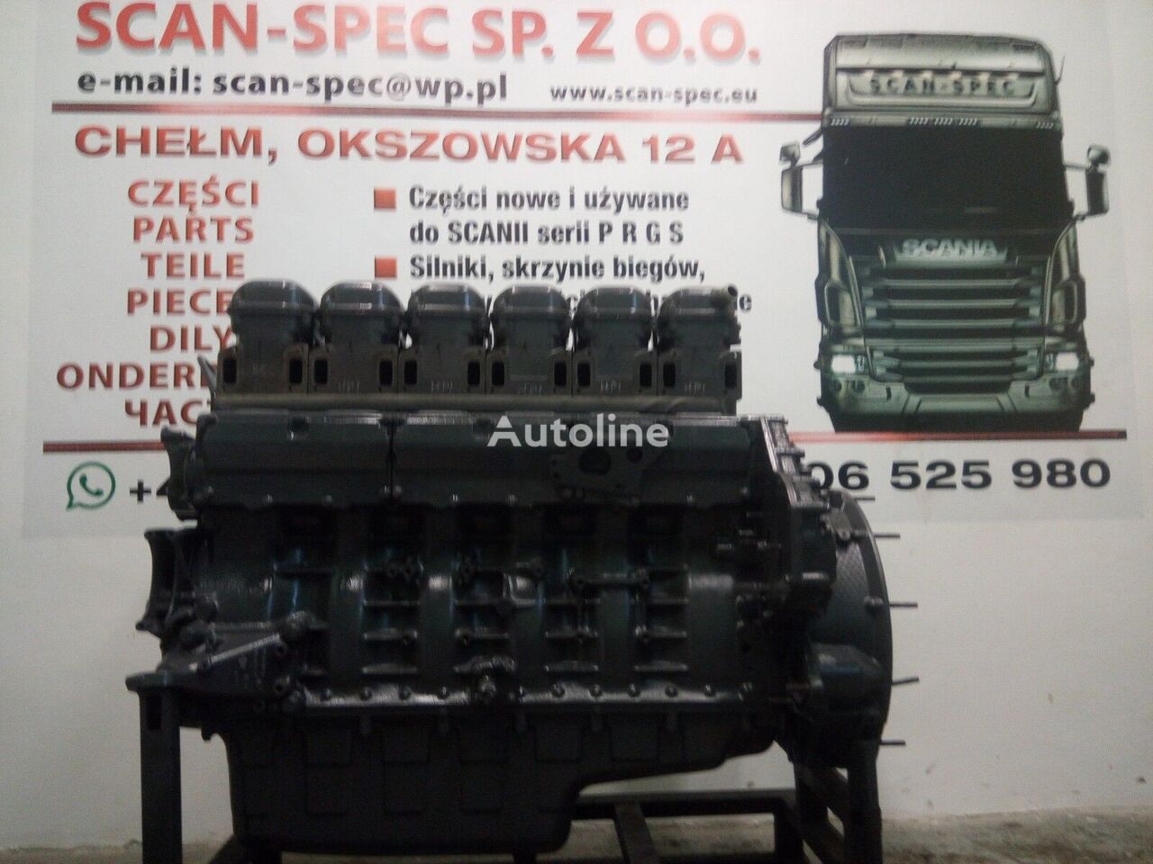 moteur Scania Euro 5 P R G DC12 pour tracteur routier Scania P R G