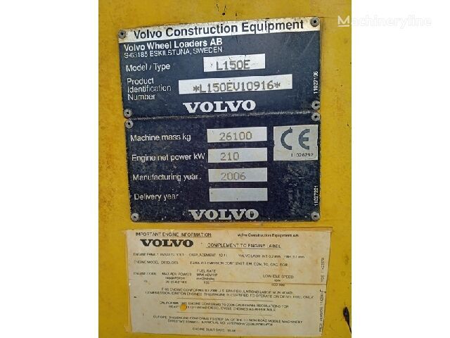 Volvo L150E / D12D LDE3 Motor Completo 8188770 para Volvo L150E cargadora de ruedas