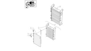 84214426 radiador de refrigeración del motor para New Holland T6090 tractor de ruedas