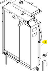 Case E95W MH2.6 ekskavatör için Case 72116522 72116522 radyatör