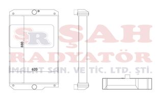 radiator pendingin mesin Caterpillar ŞAH - 950H - OEM 3498238 untuk excavator