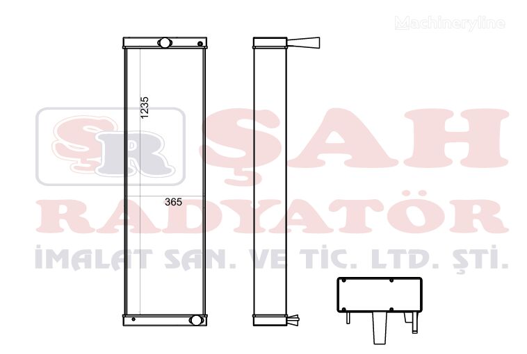 Caterpillar ŞAH - 973D CORE AS engine cooling radiator for excavator