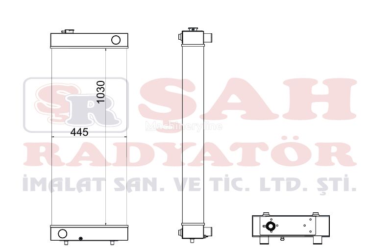 радиатор охлаждения двигателя Daewoo ŞAH - 420DX - CORE AS для экскаватора