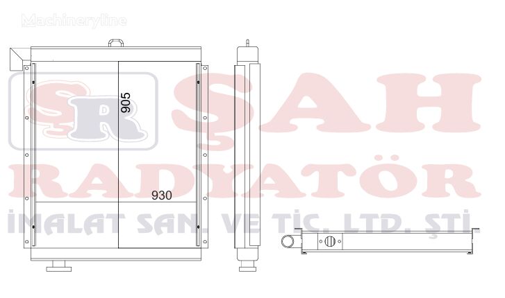 Hitachi ŞAH - EX400 - OEM 4237642 - CORE AS engine cooling radiator for excavator