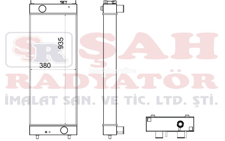 Hitachi ŞAH - ZW180 - OEM 263F2 - 12221 - radiador de refrigeración del motor para excavadora