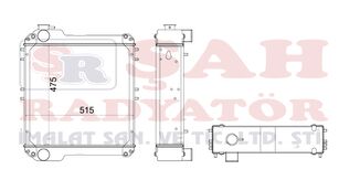 JCB ŞAH - CANDPOWER - OEM 128/14077 - CORE AS engine cooling radiator for excavator