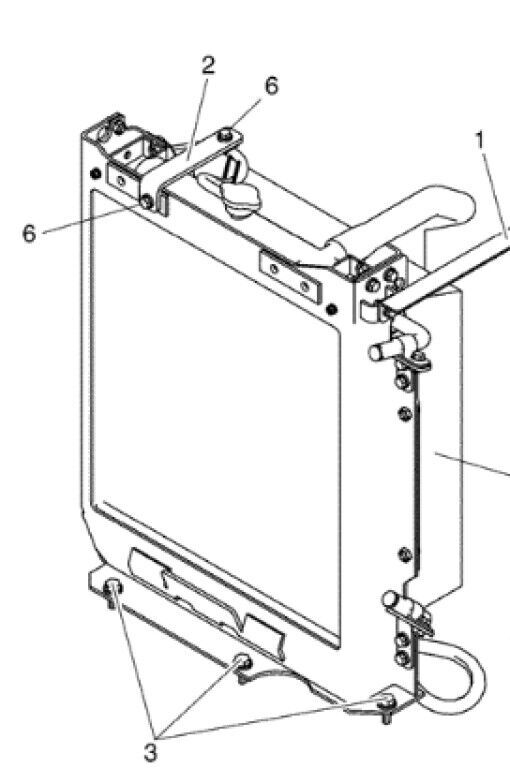 Radiador de água Kobelco PH05P00026F1 PH05P00026F1 para mini-escavadora Kobelco E50SR E50BSR E50B - Machineryline