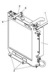 radiátor Kobelco PH05P00026F1 PH05P00026F1 pro minibagru Kobelco E50SR E50BSR E50B