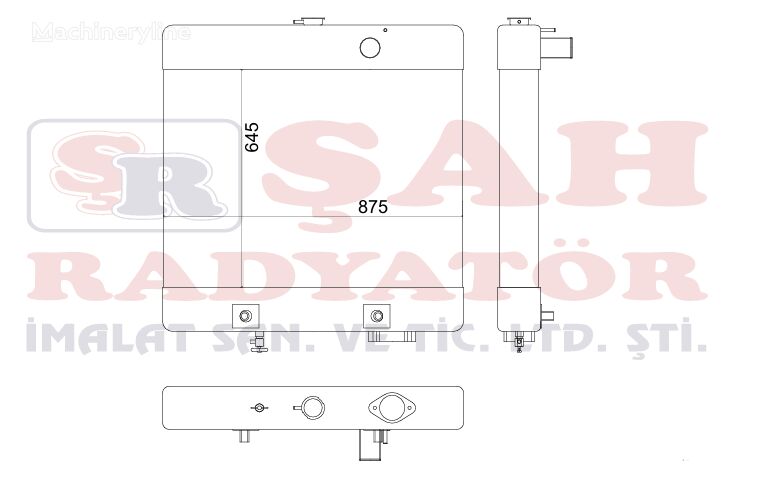 Komatsu OEM 23A-03-11641 ŞAH - GD 655A-5 - engine cooling radiator for excavator