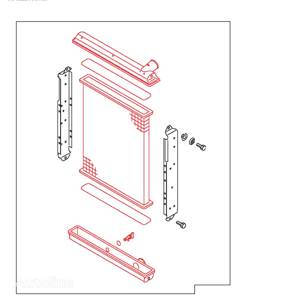 radiateur de refroidissement du moteur Mitsubishi FE, FB, ME411668 pour camion Mitsubishi Fuso CANTER