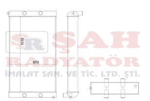 radiador de água Volvo OEM 15067029 ŞAH - A35-F - CORE AS para escavadora