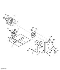 H214619 fijación para John Deere cosechadora de cereales