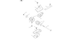 Rurka podtrzymująca 84497289 engine mounting bracket for New Holland T6090 wheel tractor