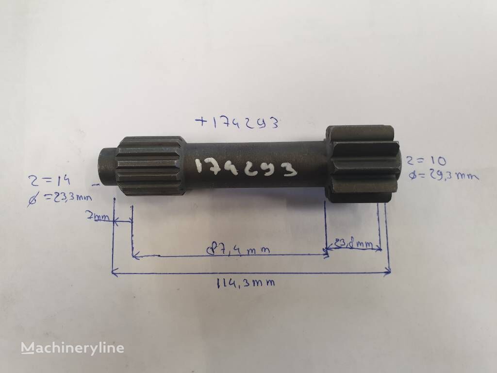 държател VTS SUNGEAR 10T 14T L=114,3mm 332003 за багер