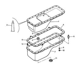 partie inf&eacute;rieure du carter moteur 5010258674 pour camion Renault Midliner