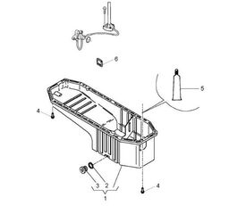 partie inf&eacute;rieure du carter moteur 7421333667 pour camion Renault Midlum