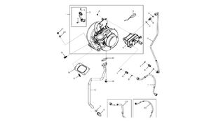 SE502204 turbocompresor para motor para John Deere 9470RX tractor de cadenas