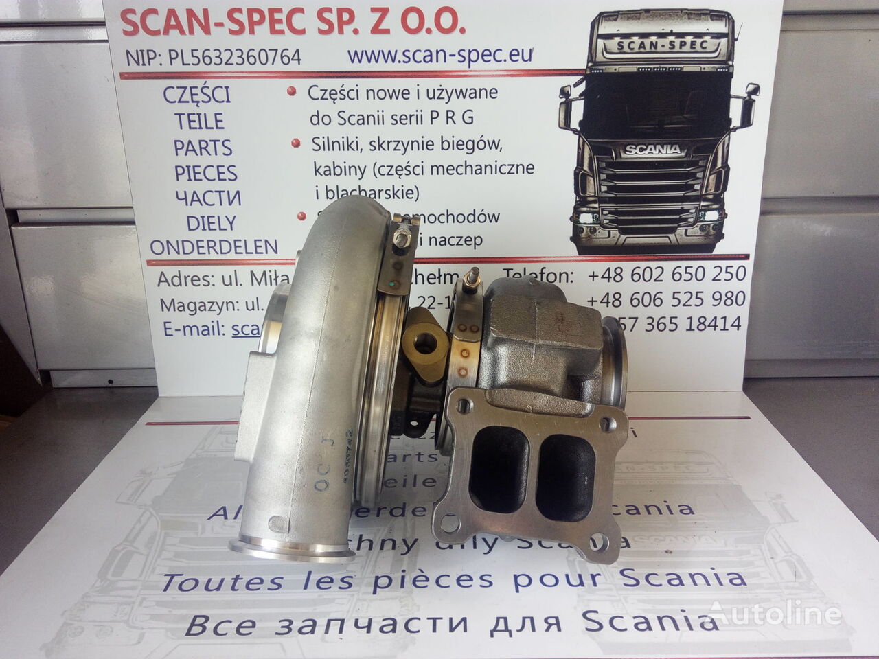 Scania HX52 DT12 12/ DT12 17 HOLSET 1534695 turbocompresor para motor para Scania P R G T tractora