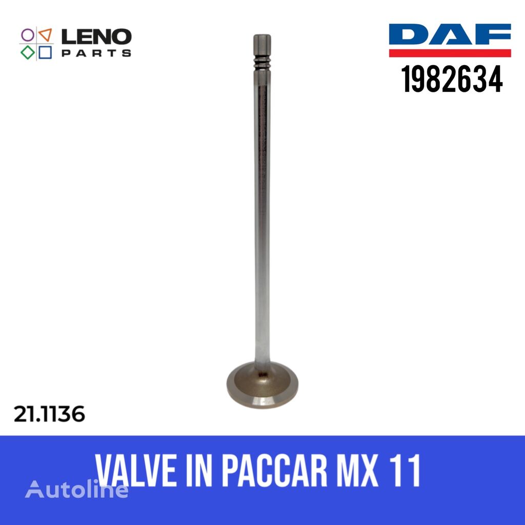 válvula de motor DAF PACCAR MX-11 1982634 para camião tractor DAF XF-CF MX-11 euro 6