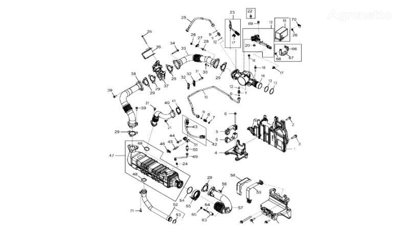 John Deere 9470RX telatraktori DZ119115 pakokaasun takaisinkierrätys