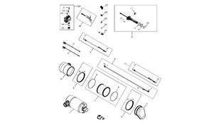 DZ101400 tubo de escape para John Deere 9470RX tractor de cadenas