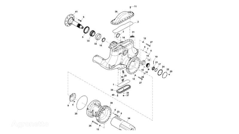 Podkładka dystansowa RE589843 fasteners for John Deere 9470RX crawler tractor