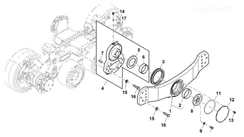 Podkładka oporowa  R543806 fasteners for John Deere 9470RX crawler tractor