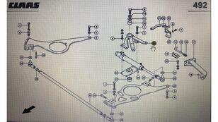 Wspornik Claas 00 0785 016 0 paredzēts Claas Lexion 580 graudu kombaina