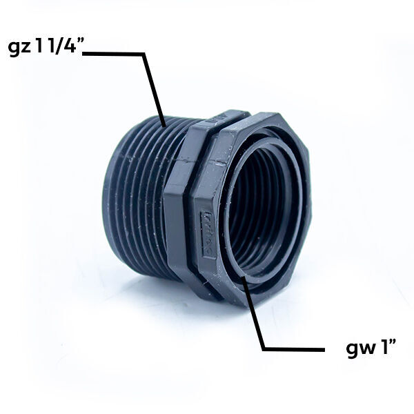 Redukcja Krótka  Gz-gw 1.1/4\'\'x1\'\' till trädgårdsmaskiner