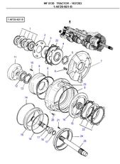 Massey Ferguson AGCO DYNASHIFT для трактора колесного Massey Ferguson 3080-3125-3655-3690-8130-8160