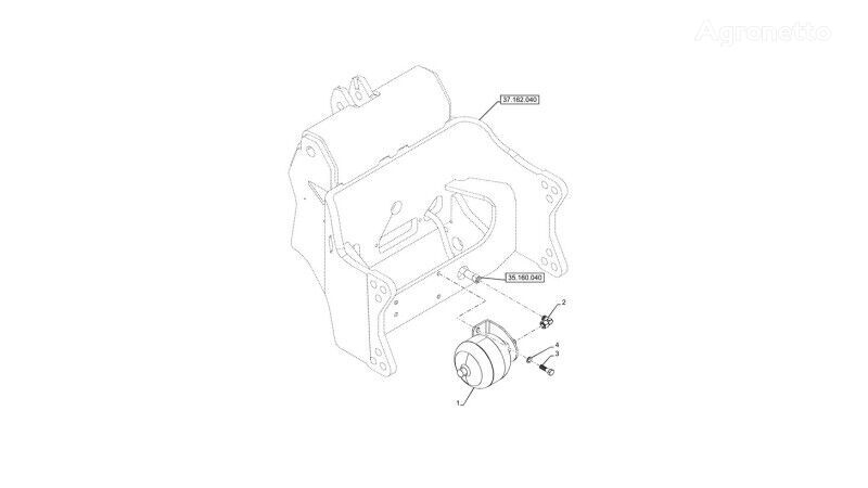 Wspornik  New Holland 87669737 pentru tractor cu roţi New Holland T6090 T6070