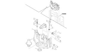 Sworzeń zaczepu  New Holland T6090 T6070 Sworzeń zaczepu 47689917 pour tracteur à roues New Holland T6090 T6070