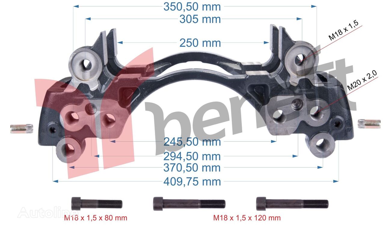 Volvo Skoba supporta derzhatel kolodok RVI MCK1297 do ciężarówki Volvo RVI VOLVO