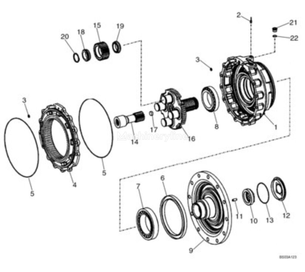 Case 8603698EX 8603698EX final drive for Case 721D 721E CB1150 CE620 CF620F P280 P420 wheel loader - Machineryline