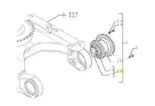 New Holland E385-RH12.6 final drive