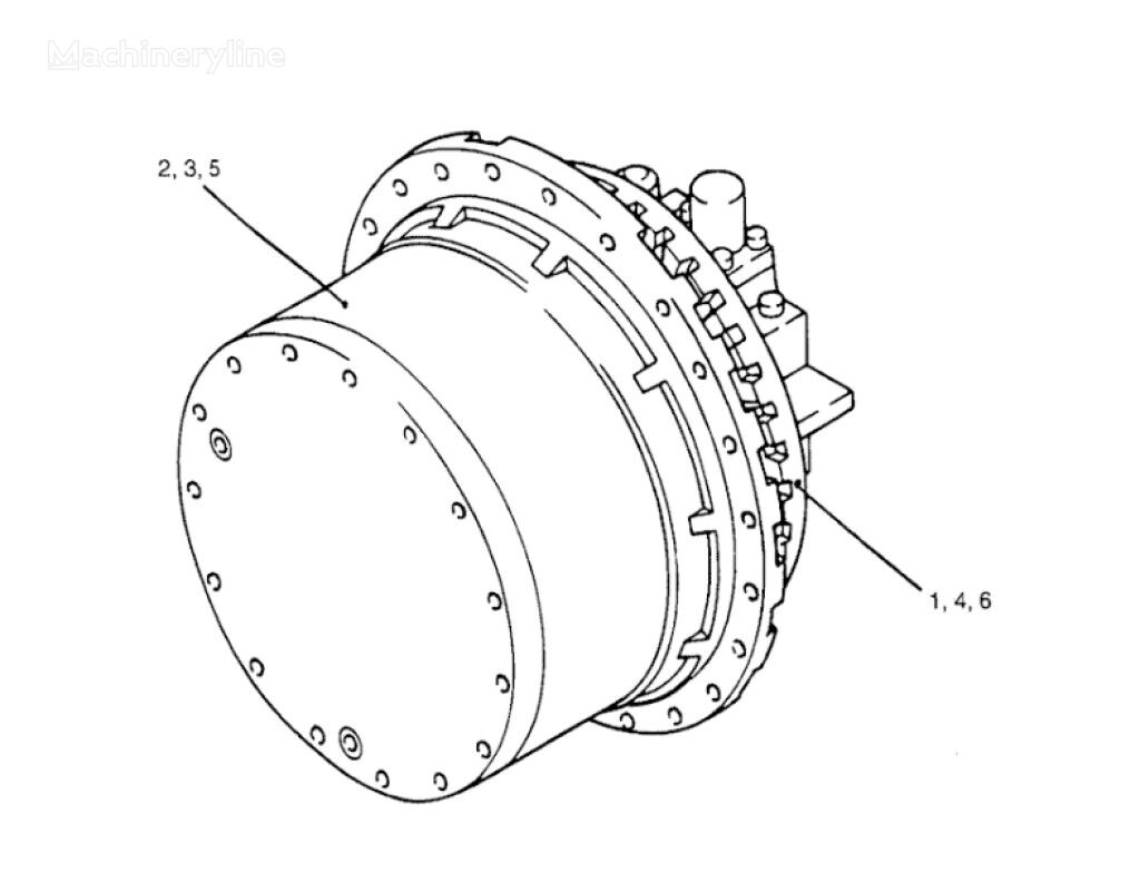 редуктор хода New Holland YN53D00008F3 YN53D00008F3 для экскаватора New Holland SK200SR SK200LC-6 SK210LC SK200SRLC-1S SK200LC-6ES SK200SRLC SK200-6 SK200SR-1S SK200-6ES E200SR EH215 E200SRLC E215