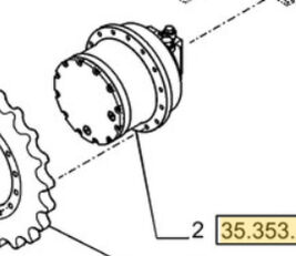 New Holland YT15V00019F2 YT15V00019F2 eindaandrijving voor 75SRACERA bouwmachines