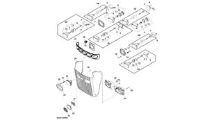 چراغ ضد مه خودرو John Deere 8345R برای تراکتور چرخ دار John Deere 8345R