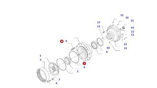 41964790 eje delantero para Komatsu WA100 cargadora de ruedas