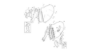 rivestimento DC221872 per coltivatore John Deere 960