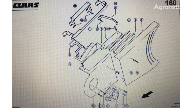 bảng đồng hồ trước dành cho máy gặt đập liên hợp Claas  Lexion 580