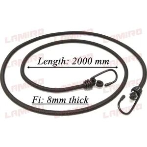 MAN EXPANDABLE CABLE Ø8 RUBBER TIGHTENING 2M front fascia for MAN TGM (2008-2013) truck