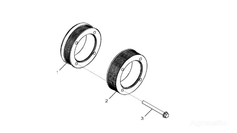 poulie de tension R533656 pour tracteur à chenilles John Deere 9470RX